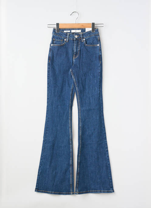 Blugi cu croială evazată albastru MANGO femeie