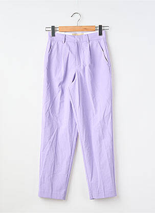 Pantalon drept violet JJXX femeie