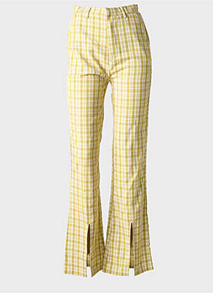 Pantalon evazat galben DAISY STREET femeie