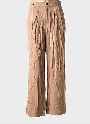 Pantalon evazat bej MANGO femeie