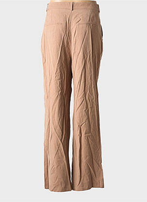 Pantalon evazat bej MANGO femeie