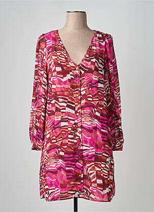 Rochie midi roz VERO MODA femeie