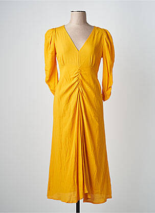 Rochie midi portocaliu ASTRID BLACK LABEL femme