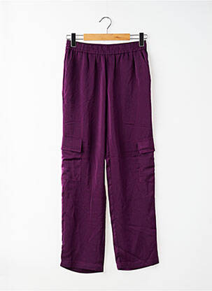 Pantalon drept violet VILA femeie