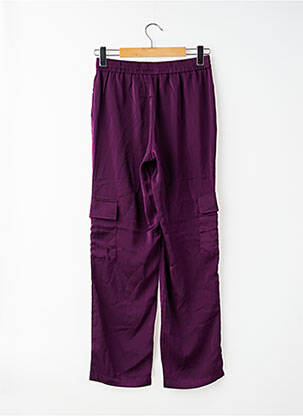 Pantalon drept violet VILA femeie