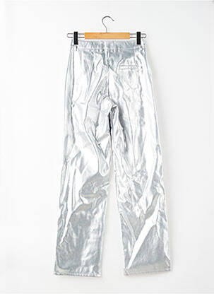 Pantalon drept argintiu JJXX femeie