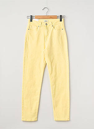 Pantalon drept galben ONLY femeie