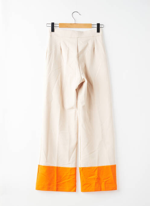 Pantalon drept bej NOOR BY NORA GHARIB femme