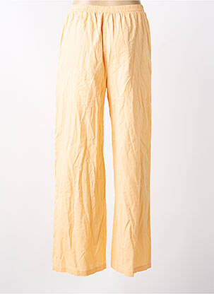 Pantalon evazat bej VILA femeie