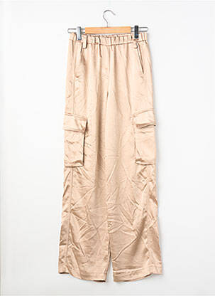 Pantalon larg bej MANGO femeie