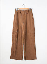 Pantalon cargo maro JACQUELINE DE YONG femme