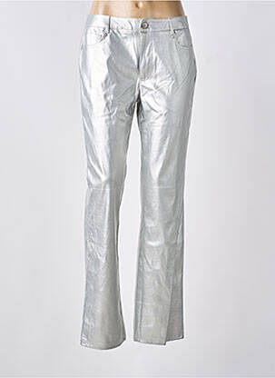Pantalon drept argintiu ONLY femeie