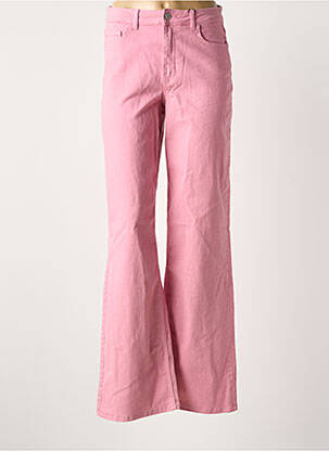 Blugi cu croială evazată roz PIECES femeie