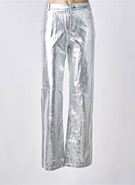 Pantalon drept argintiu MANGO femme