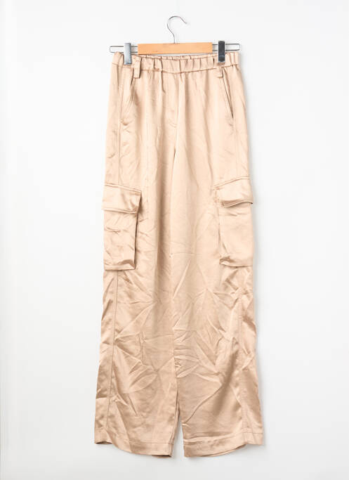 Pantalon larg bej MANGO femeie