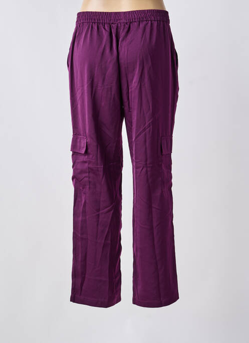 Pantalon drept violet VILA femeie