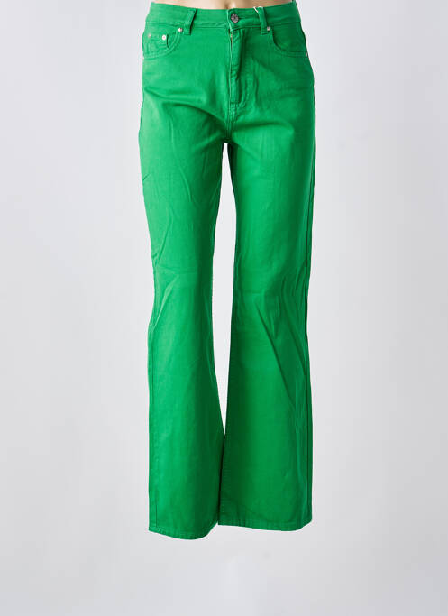 Pantalon evazat verde ONLY femeie