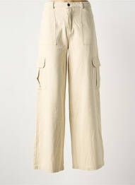 Pantalon cargo alb LOAVIES femme