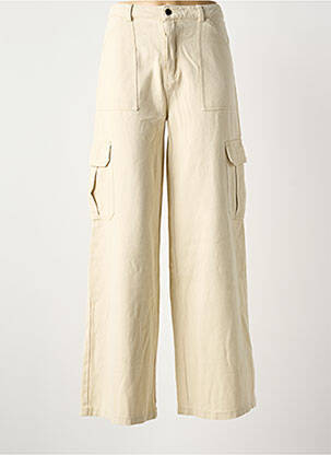 Pantalon cargo alb LOAVIES femeie