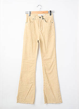 Pantalon evazat bej SUBDUED femeie
