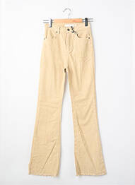 Pantalon evazat bej SUBDUED femme