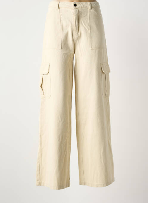 Pantalon cargo alb LOAVIES femeie