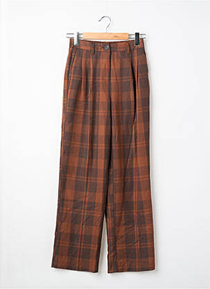 Pantalon drept maro NEON & NYLON femeie