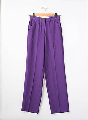 Pantalon drept violet JJXX femeie