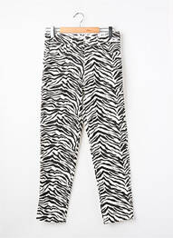 Pantalon drept alb MANGO femme