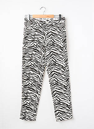 Pantalon drept alb MANGO femeie