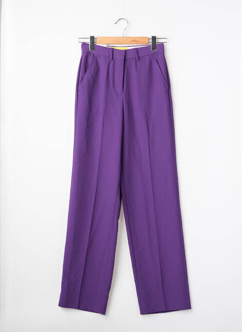 Pantalon drept violet JJXX femeie