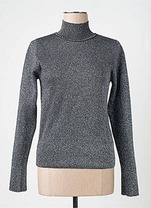 Pulover cu guler înalt argintiu ASTRID BLACK LABEL femeie