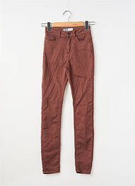 Pantalon slim maro JACQUELINE DE YONG femme