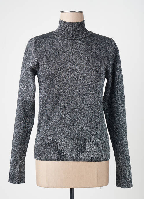 Pulover cu guler înalt argintiu ASTRID BLACK LABEL femme