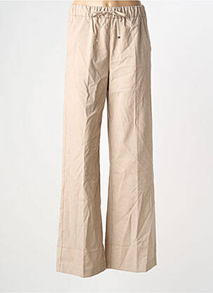 Pantalon larg bej MANGO femeie