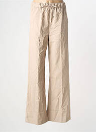 Pantalon larg bej MANGO femme