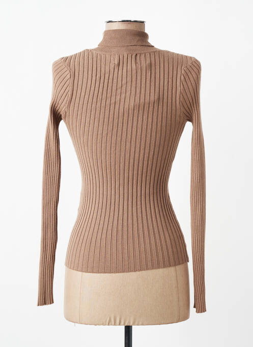 Pulover cu guler înalt maro PIECES femme