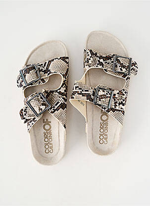 Sandale/pantofi decupați bej COLORS OF CALIFORNIA femme