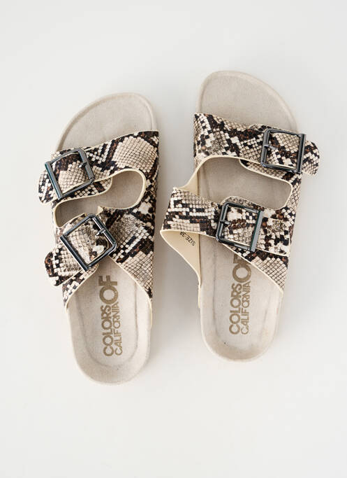 Sandale/pantofi decupați bej COLORS OF CALIFORNIA femme