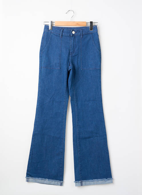 Blugi cu croială evazată albastru JACQUELINE DE YONG femeie