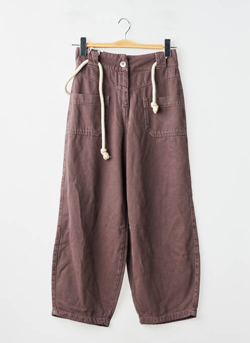 Pantalon drept violet YUGEN femme