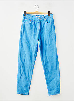 Pantalon drept albastru MANGO femeie