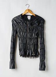 Geacă din piele negru TWINSET femme