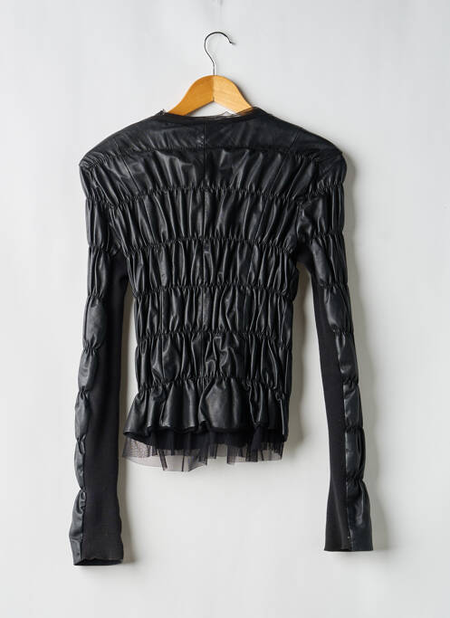 Geacă din piele negru TWIN SET femme