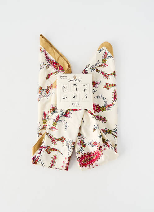 Eșarfă alb MANGO femme