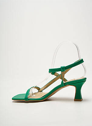 Sandale/pantofi decupați verde ASTRID BLACK LABEL femeie