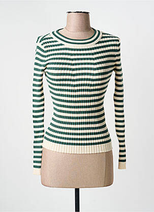 Pulover verde PIECES femeie