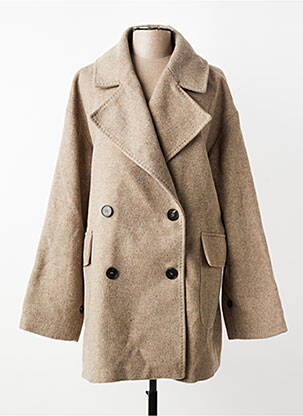 Palton lung bej YUGEN femme