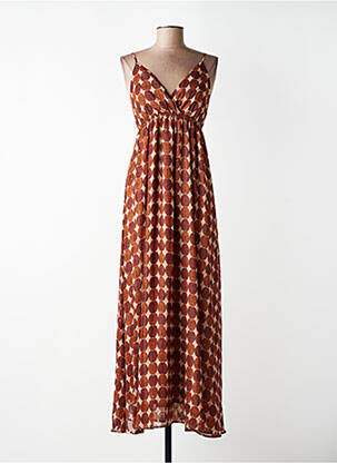 Rochie lungă maro MOLLY BRACKEN femme