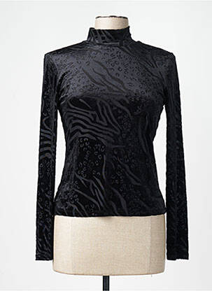 Pulover cu guler înalt negru VERO MODA femeie